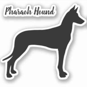 Pharaoh Hound Dog Silhouette Vinyl Sticker