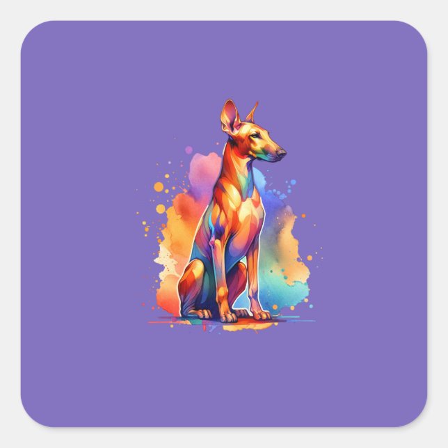 Pharaoh Hound Dog Square Sticker (Front)