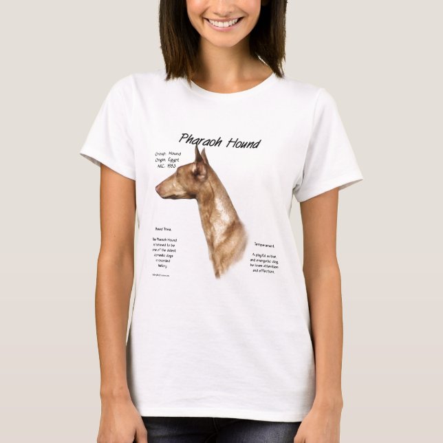 Pharaoh Hound History Design T-Shirt (Front)