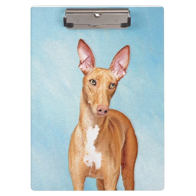 Pharaoh Hound Painting - Cute Original Dog Art Clipboard (Front)