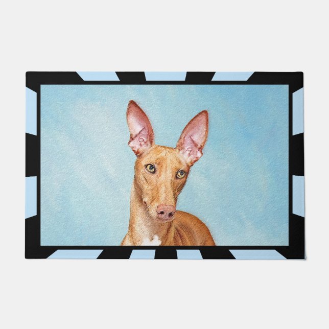 Pharaoh Hound Painting - Cute Original Dog Art Doormat (Front)