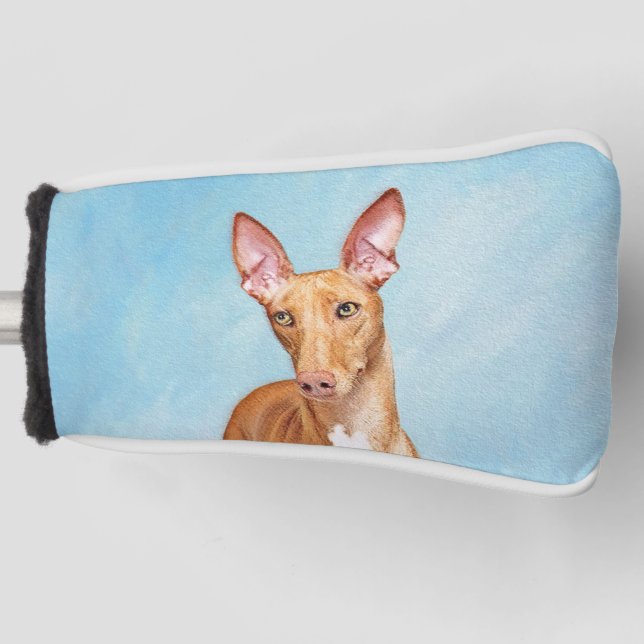 Pharaoh Hound Painting - Cute Original Dog Art Golf Head Cover (Front)