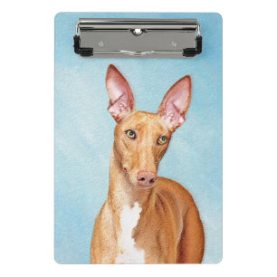 Pharaoh Hound Painting - Cute Original Dog Art Mini Clipboard