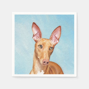 Pharaoh Hound Painting - Cute Original Dog Art Napkin
