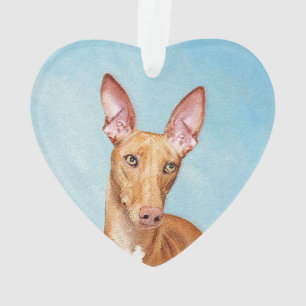 Pharaoh Hound Painting - Cute Original Dog Art Ornament