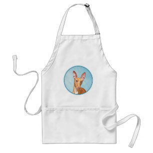 Pharaoh Hound Painting - Cute Original Dog Art Standard Apron