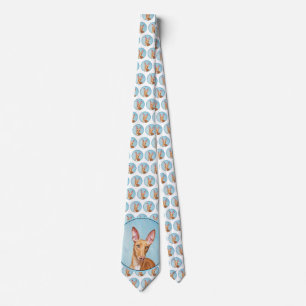 Pharaoh Hound Painting - Cute Original Dog Art Tie