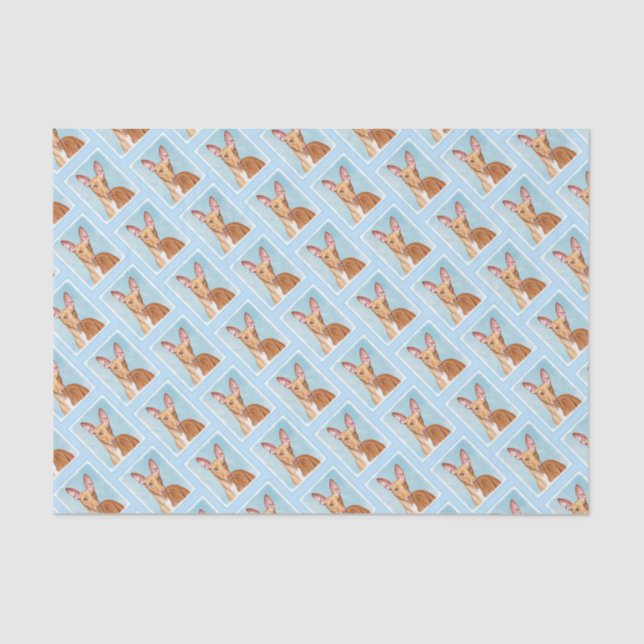 Pharaoh Hound Painting - Cute Original Dog Art Tissue Paper (Front)