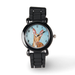 Pharaoh Hound Painting - Cute Original Dog Art Watch