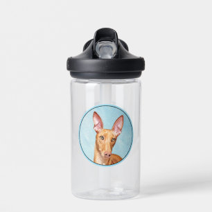 Pharaoh Hound Painting - Cute Original Dog Art Water Bottle
