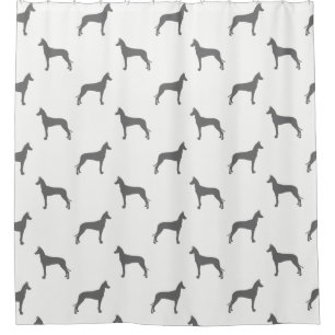 Pharaoh Hound Silhouettes Pattern Shower Curtain