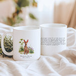 Pharaoh Hound | Watercolor Dog & Breed Quote Coffee Mug<br><div class="desc">Featuring a poised Pharaoh Hound seated among soft Mediterranean botanicals, this elegant watercolor mug brings rare breed charm to your morning coffee. The front showcases the breed’s name with a phonetic pronunciation, while the reverse includes a heartfelt description of the Pharaoh Hound’s striking presence and ancient lineage. A beautiful gift...</div>