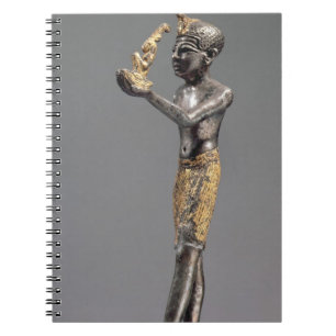 Pharaoh making an offering before the Goddess Maat Notebook
