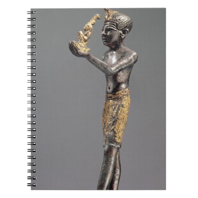 Pharaoh making an offering before the Goddess Maat Notebook (Front)