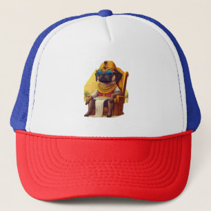 Pharaoh Pug – Ancient Egypt Dog Trucker Hat