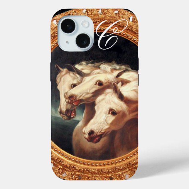 Pharaoh’s Chariot Horses Monogram Case-Mate iPhone Case (Back)