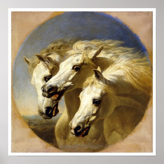 Pharaoh’s Horses” by J.F. Herring, 1848  Poster (Front)