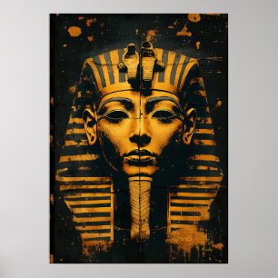 Pharaoh’s Legacy – Ancient Egyptian Golden Mask Poster