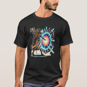 Pharaoh Time Traveller Egypt Art Graphic Vintage T-Shirt
