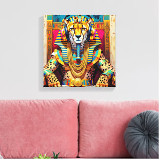 PHARAOH TUT-CHEETAH CANVAS PRINT