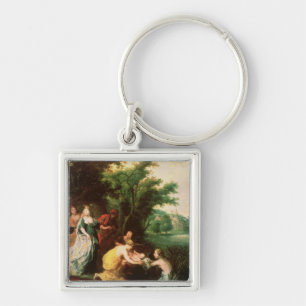 Pharaoh's Daughter Discovering Moses Key Ring