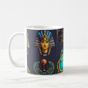 Pharaoh's Legacy: Antique Egyptian Patterns Coffee Mug