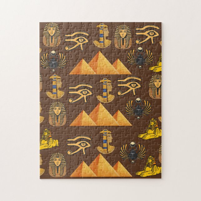 Pharaoh's Legacy: Antique Egyptian Patterns  Jigsaw Puzzle (Vertical)
