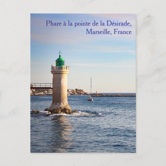 Phare à la pointe de la Désirade Postcard (Front)