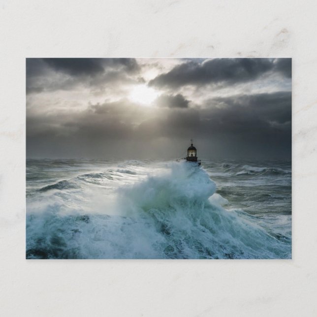 Phare d'Ar-Men Finistère France Postcard (Front)