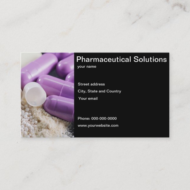 Pharmaceutical Solutions business card (Front)