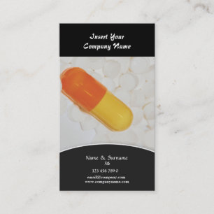 Pharmaceutical tablets medical Practitioner's Business Card