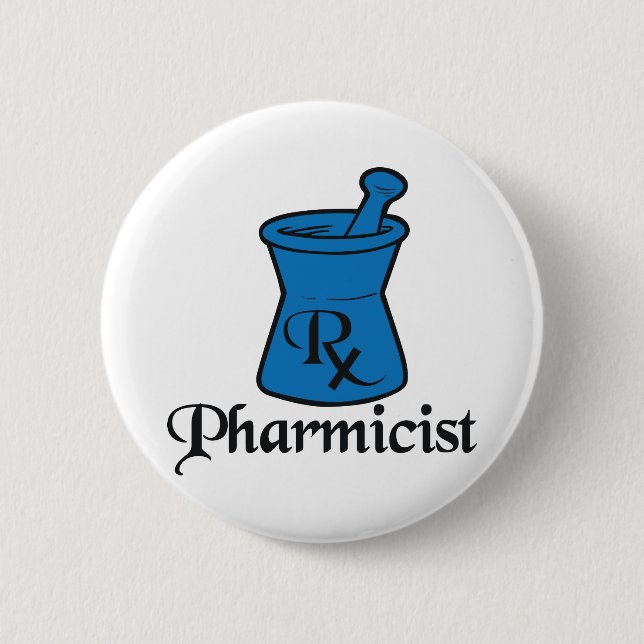 Pharmacist 6 Cm Round Badge (Front)