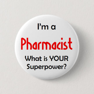 pharmacist 6 cm round badge