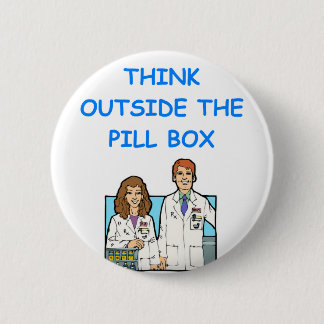 pharmacist 6 cm round badge