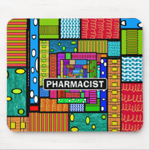 Pharmacist Abstract Art Gifts Mouse Mat