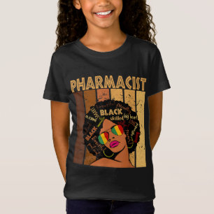 Pharmacist Afro African American Women Black Histo T-Shirt