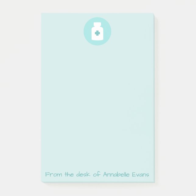 Pharmacist Bottled Medicine Post-it Notes (Front)