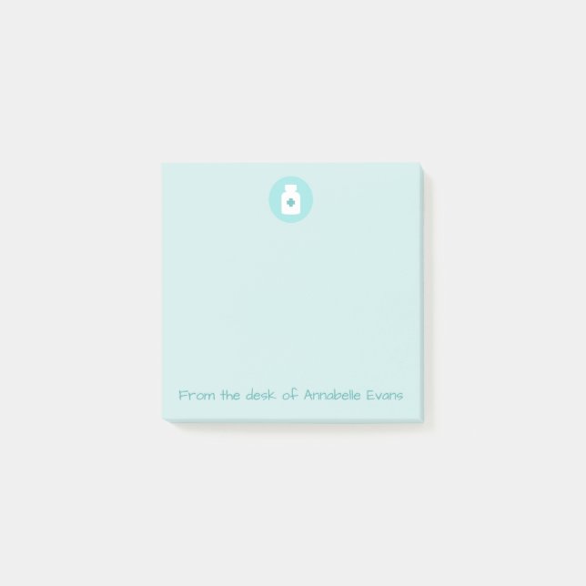 Pharmacist Bottled Medicine Post-it Notes (Front)
