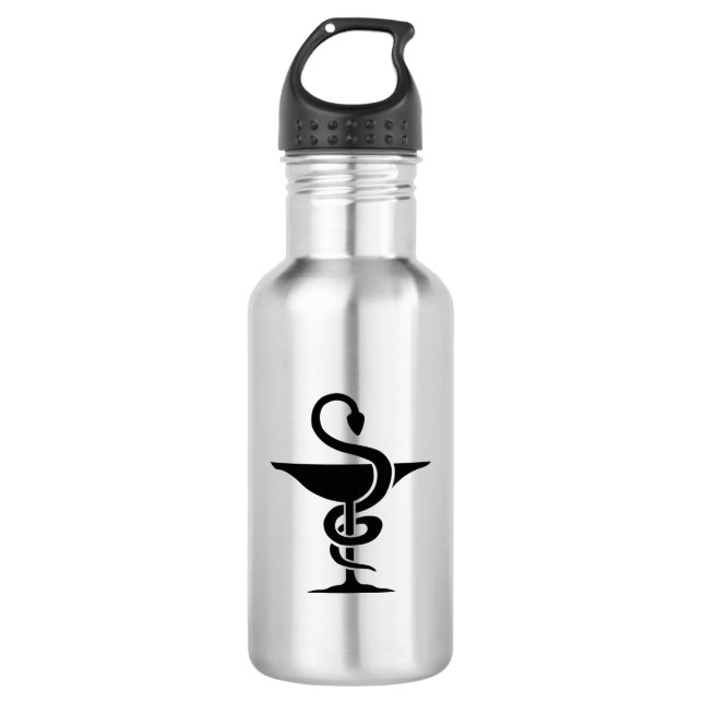 Pharmacist - Bowl of Hygeia Symbol 532 Ml Water Bottle (Front)