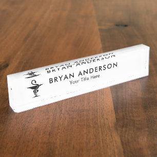 Pharmacist - Bowl of Hygeia Symbol Nameplate