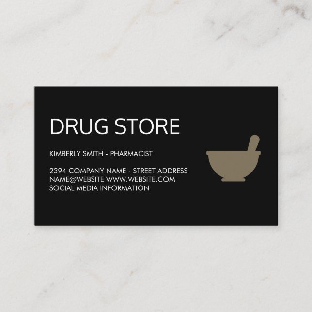 Pharmacist Business Card (Front)