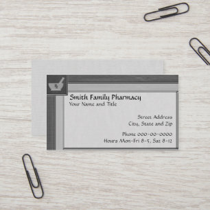 Pharmacist Business Card
