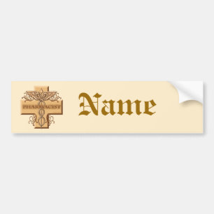 Pharmacist Caduceus custom name Bumper Sticker