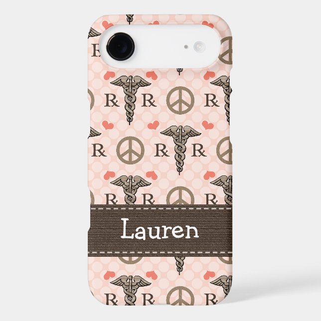 Pharmacist Caduceus iPhone 4 4s Case-Mate Cover (Back)