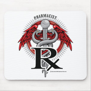 Pharmacist Caduceus Mouse Mat