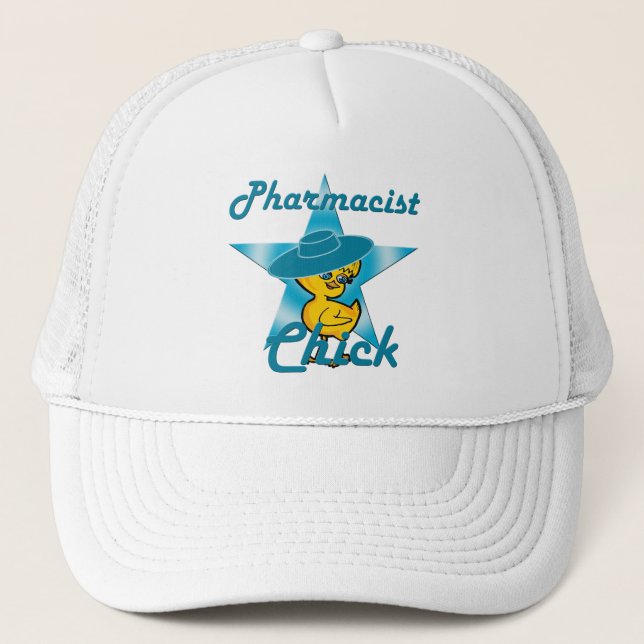 Pharmacist Chick #7 Trucker Hat (Front)