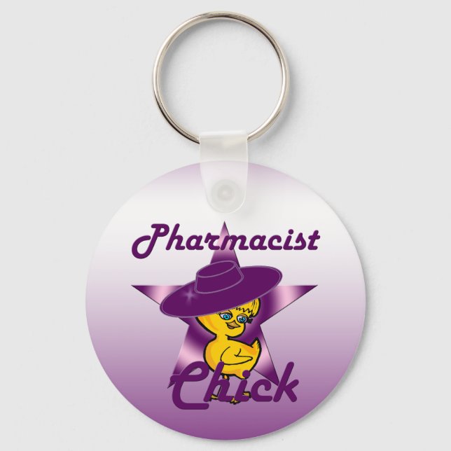 Pharmacist Chick #9 Key Ring (Front)