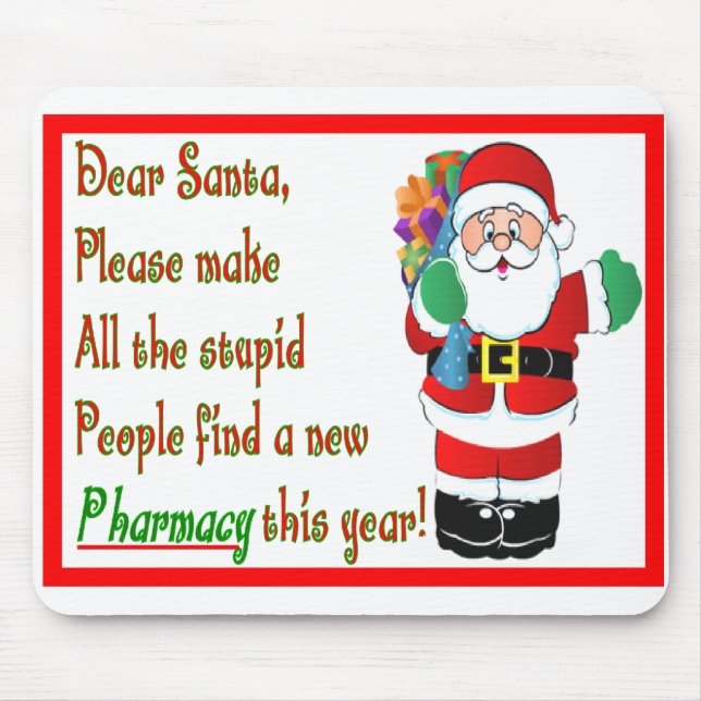 Pharmacist Christmas Cards & Gifts Mouse Mat (Front)