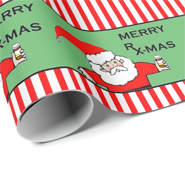 Pharmacist Christmas Wrapping Paper (Roll Corner)