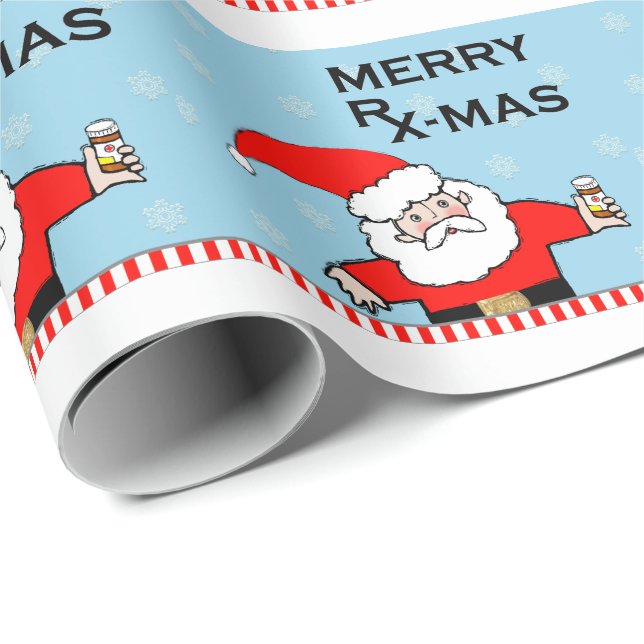 Pharmacist Christmas Wrapping Paper (Roll Corner)
